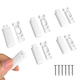 6pcs weiß Plissee Ersatzteile klemmträger, Spannschuhe für verspannte Plissees, für Klebeträger und Stick &...