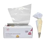 Keenpioneer Einweg Spritzbeutel, Einwegspritzbeutel 100 Stück 31x18cm Disposable Piping Bags zum Dekorieren von...