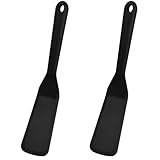 2 Stücke Pfannenwender Silikon,Antihaft Silicone Spatula,Spatula Wende,Hitzebeständig Pfannkuchen Spatula,Omelett...