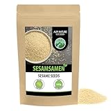 Sesam weiß geschält (500g), weisser Sesam geschält, Sesamsamen geschält, 100% rein und naturbelassen, ohne...