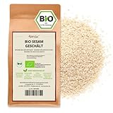 Kamelur Bio Sesam Geschält (1kg) - Sesamsamen Nicht Geröstet Und Ohne Zusätze