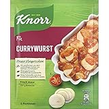 Knorr Fix Würzmischung Currywurst für eine würzige Bratwurst ohne geschmacksverstärkende Zusatzstoffe und...