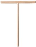 Teemando® Crepes-Verteiler aus Buchenholz 22 cm, Teigverteiler, verteilt Crepes und Palatschinken hauchdünn