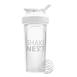 ShakeNext® | Proteinshaker Flasche 700ml mit Mixball Edelstahl + Mixsieb für Fitness Eiweiß & Protein-Shakes -...