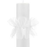 Hestya 2 Yards Tropfenfänger für Kerzen zum Basteln Kommunion Kerzen Set DIY Tropfschutz für Taufe Konfirmation...