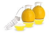3 x Gelb Patent-Safti Entsafter I Der originale Safti Ausgießer für Zitronen, Orangen etc. I Einfacher als jede...