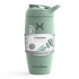 Promixx Shaker Bottle – Premium Protein Shaker Flasche für Supplement Shakes – Easy Clean, Edelstahlbecher...
