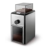 De'Longhi KG89 KG 89 Professionelle Kaffeemühle für bis zu 12 Tassen, Kunststoffgehäuse, silber, 110 Watt