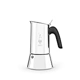 Bialetti - Neue italienische Espressomaschine Venus Induction aus Edelstahl, geeignet für alle Arten von Tellern,...