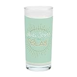 GRUSS & CO Trinkglas Motiv 'Anti-Stress' | Glas mit Motivdruck, 50 cl | Geschenkartikel | 47003