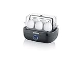 SEVERIN Eierkocher für 6 Eier, inkl. Messbecher mit Eierstecher, Eier Kocher mit Signalton nach Ende der Kochzeit,...
