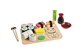 Playtive Lebensmittel Set Aus Echtholz und hochwertigem Kunststoff (Sushi-Set)