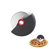 Pizzaschneiderad Premium Pizzaroller aus Edelstahl - Professioneller und handlicher Pizza Cutter Pizzaschneider mit...