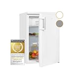 Exquisit Kühlschrank KS516-4-H-010D weiss | 120 L Volumen | Kühlschrank mit Gefrierfach freistehend | 4*...