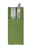 Besteckservietten aus Softpoint | Pub Bestecktaschen | 40 cm x 33 cm 1/8 Falz | mit Besteckschlitz für Gastronomie...