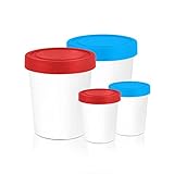 BEIMEIII 4 Stücke Eisbehälter für Speiseeis mit Deckel Speiseeis Aufbewahrungsbehälter,Eiscreme...