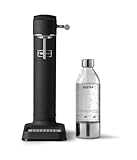 Aarke Carbonator 3, Premium Wassersprudler aus Edelstahl mit Aarke Flasche, Mattschwarz Finish