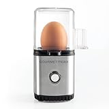 GOURMETmaxx Eierkocher für 1 Ei | Elektrischer, energiesparsamer Egg Cooker mit einfacher Bedienung für perfekte...