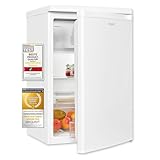 Exquisit Kühlschrank KS516-4-E-040E weiss | Kühlschrank mit Gefrierfach freistehend 109 L Volumen | Gemüsefach |...