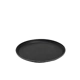 APS Tablett „Gastro“, schwarzes Serviertablett, Tablett aus GFK mit rutschfester Oberfläche, Ø 27,5 x Höhe 2...