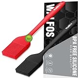 Walfos® Backpinsel Silikonpinsel,2er Set (21cm) Silikonpinsel Kuche Kochpinsel Hitzebeständiger Silikonpinsel...
