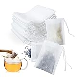 400 Stück Teefilter Papier für Losen Tee, 7 X 9cm Filterbeutel Tee, Teebeutel für Losen Tee Einweg mit...