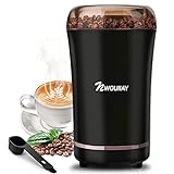 NWOUIIAY Kaffeemühle 300W Elektrische Kaffeemühle und Gewürzkapazität bis zu 100 g Kaffeebohnen Klingen aus...