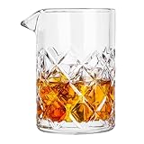 Winter Shore 480 ml Rührglas Cocktail - Professionelle Karaffe Glas mit Beschwertem Boden, Tropffreiem Ausguss,...