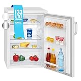Bomann Kühlschrank ohne Gefrierfach mit 133L Nutzinhalt und 3 Ablagen | klein mit Gemüsefach & wechselbarem...