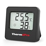 ThermoPro TP157 Mini Hygrometer Thermometer Innen 0.5℃ Präzise Raumthermometer Luftfeuchtigkeitsmesser mit...