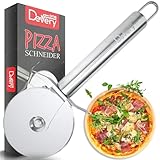 Scharfer Pizzaschneider Deutsche Marke - Pizzaroller spülmaschinenfest, leicht zu reinigen und rostfrei,...