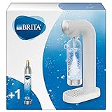 BRITA Wassersprudler sodaONE weiß inkl. CO2-Zylinder und BPA-freier PET-Flasche | Macht aus Leitungswasser...
