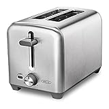 BELLA 2-Scheiben-Toaster mit extra breiten Toastschlitzen und herausnehmbarem Krümelfach – 6 Bräunungsstufen,...