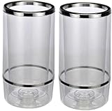 Bambelaa! Weinkühler Sektkühler Flaschenkühler doppelwandig … (Plastik, 2 Stück)