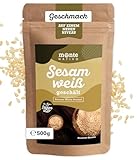Sesam weiß Monte Nativo (500g) - Weiße Sesamkörner in Premium Qualität - Sesamsamen ideal zum Kochen & Backen -...