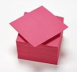 Le Nappage - Papierservietten Tex Touch - Farbe Pink - FSC®-zertifizierte Servietten - Recycelbar und biologisch...