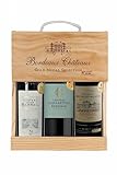 La Grande Vinothèque Selection Bordeaux - Wein Set Rotwein mit Goldmedaille in Holzkiste - Ideal als Geschenk -...
