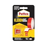 Pattex Kleben statt Bohren Klebeband, extra starkes doppelseitiges Klebeband, Doppelklebeband für Montagearbeiten...