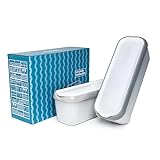SveBake Eisbehälter für Speiseeis 1,4 Liter - 2er-Set Behälter mit Deckeln, Hausgemachte für EIS Creme, Grau