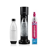 SodaStream Gaia, Wassersprudler mit CO2-Zylinder und 1x 1L spülmaschinenfeste Kunststoff-Flasche, Höhe: 44cm,...