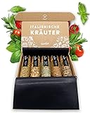 TIMBER TASTE® 5 Italienische Gewürze Geschenkset - Italienische Kräuter Gewürze Set als Ostergeschenk für...