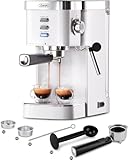 Gevi Espresso Kaffeemaschine Espressomaschine mit professionellem Milchaufschaumdüse,Klein Kaffeemaschine Espresso...