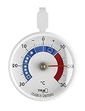 TFA Dostmann Analoges Kühlthermometer, klein, handlich, zur Kontrolle von Kühl- und Gefrierschrank, L 72 x B 21 x...