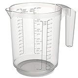 Rotho Topline Messbecher 1.5l mit Skala, Kunststoff (PP) BPA-frei, transparent, 1,5l (18,5 x 13,3 x 17,0 cm)