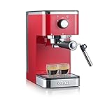 Graef Salita Espressomaschine mit Siebtraeger Rot 1400W