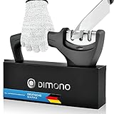Dimono® Profi Messerschärfer Manueller Messerschleifer 3-Stufiger Rollschleifer für alle Arten von Messern;...
