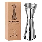 Jettory Jigger - Japanischer Jigger 1oz / 2oz mit Messungen im Inneren - Cocktail Jigger - Jigger aus...