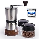 ODWS Kaffeemühle Manuell | coffee grinder mit Keramikmahlwerk | kaffeemühle kegelmahlwerk | Manuelle...