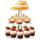 MeYuxg Cupcake Ständer, Tortenständer 3 Etagen Transparentes Rundes Acryl Kuchenständer für Hochzeit, Party,...