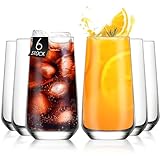 KONZEPT Trinkgläser-Set, 480 ml, Longdrinkgläser, Cocktailgläser, Gläser Set 6 teilig, Ideal für Cocktail,...